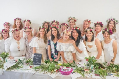 Photo sent in with this review: Personalised Hens Flower Crown Package