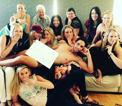 Photo sent in with this review: Cheeky Life Drawing and Dinner Package