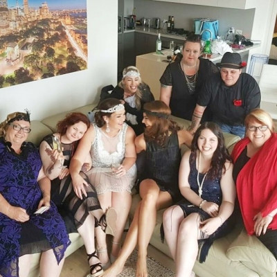 Photo sent in with this review: Roaring Twenties Party