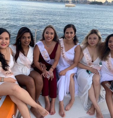 Photo sent in with this review: Private Hens Cruise