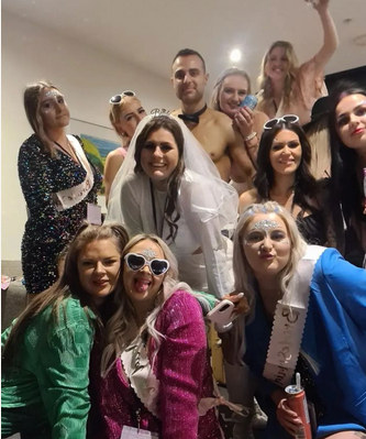 Photo sent in with this review: All Out Luxe Hens Weekend