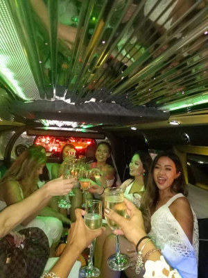 Photo sent in with this review: Disco Seductress Hens Party