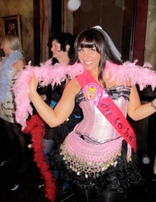 Photo sent in with this review: Pin Up Enchantment Hens Night