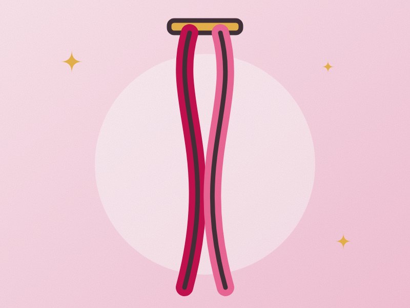 Illustration: two aerial silks hanging from a rig