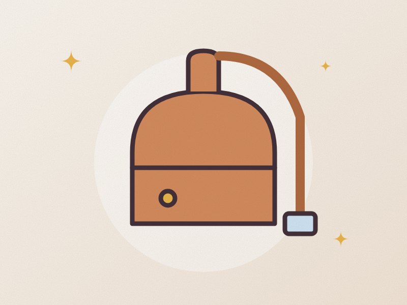Illustration: a copper still