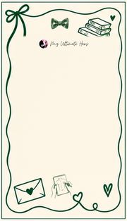 Green invitation template with a bow and an envelope