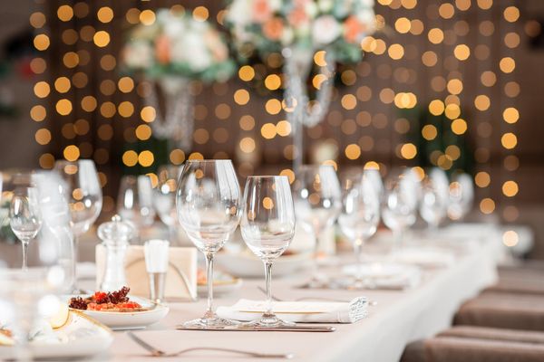Beautiful dinner party for a hens night in Melbourne with fairy lights