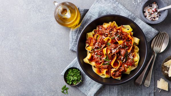 mouth watering dinner, pasta italiana